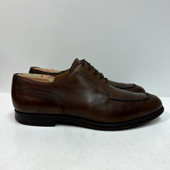 Crockett & Jones x Brooks Brothers Split Toe Derby Brown Calf 11 Wide E - Picture 3 of 13